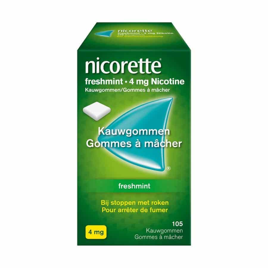 Nicorette Freshmint Kauwgom 4 mg Nicorette Freshmint Kauwgom 4 mg