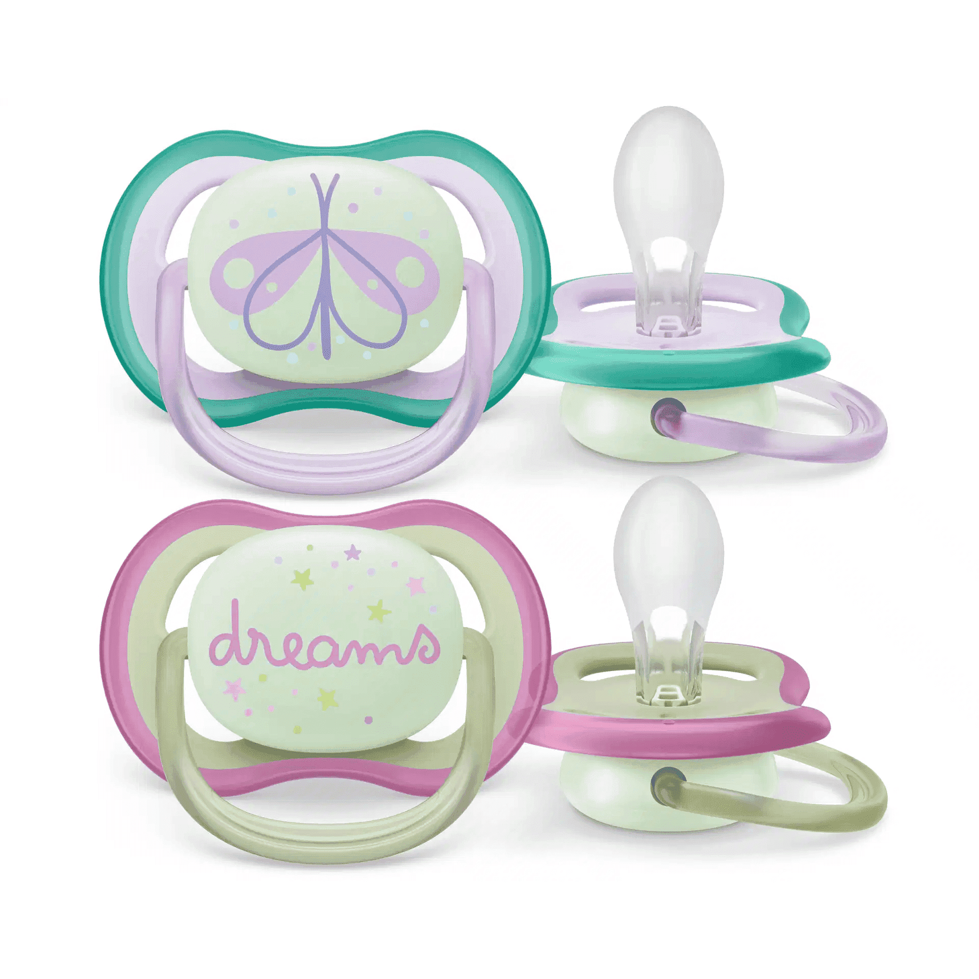 Avent Ultra Air Nighttime Fopspeen 0-6M Droom/Vuurvlieg SCF376/19 