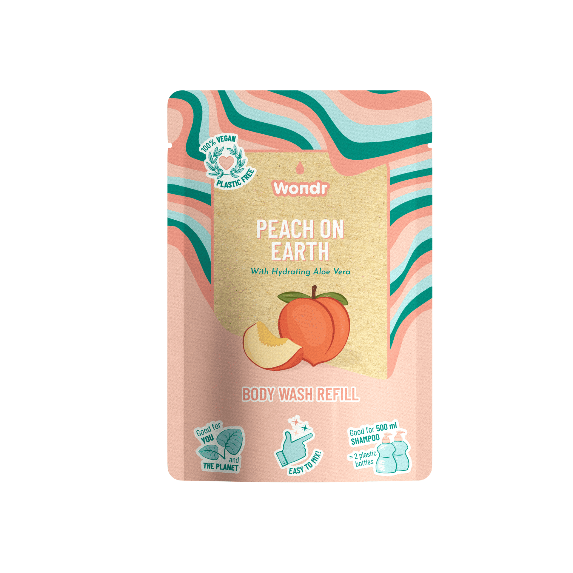 Body Wash Peach On Earth Recharge 40g