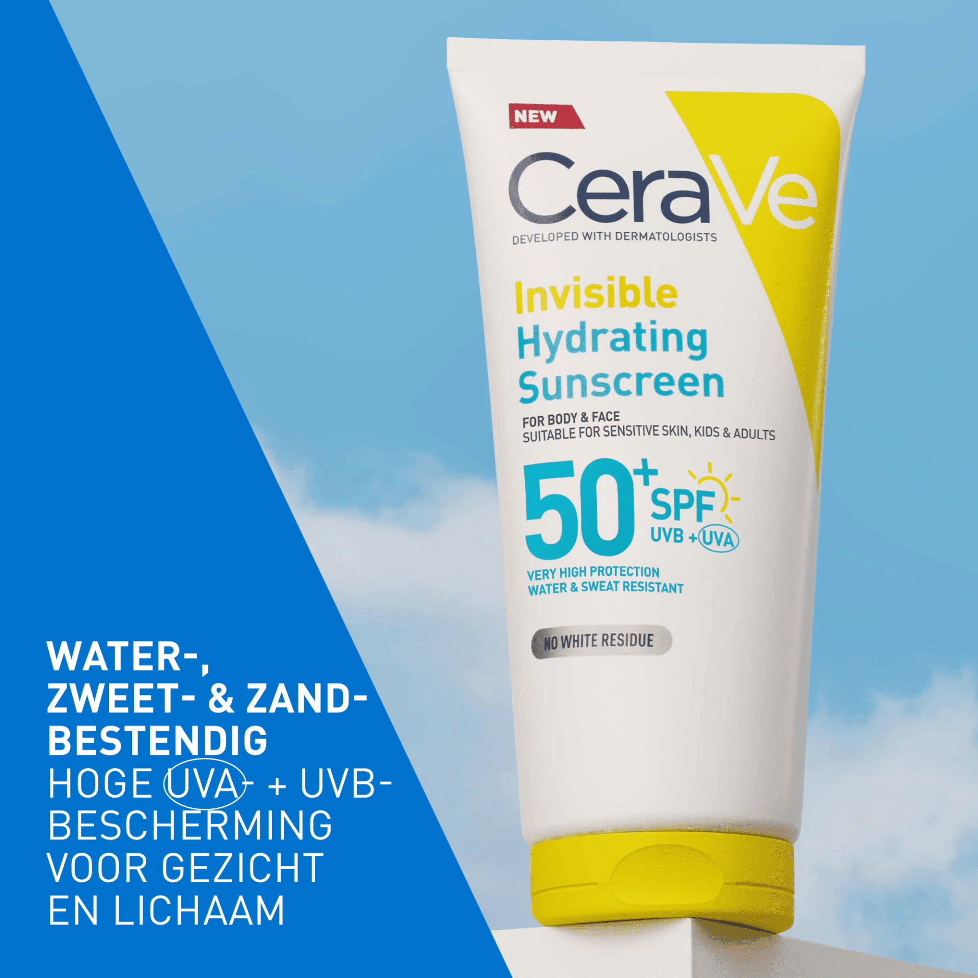 CeraVe Onzichtbare Hydraterende Zonnecrème SPF 50+