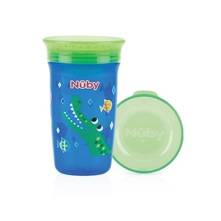 Nuby 360° Wonder Cup Blauw Krokodil 300 ml 6+ Nuby 360° Wonder Cup Blauw Krokodil 300 ml 6+