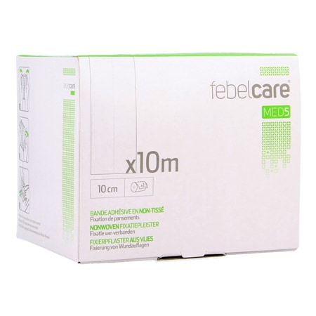 Febelcare Non-Woven Fixatiepleister 10 cm x 10 m Febelcare Non-Woven Fixatiepleister 10 cm x 10 m
