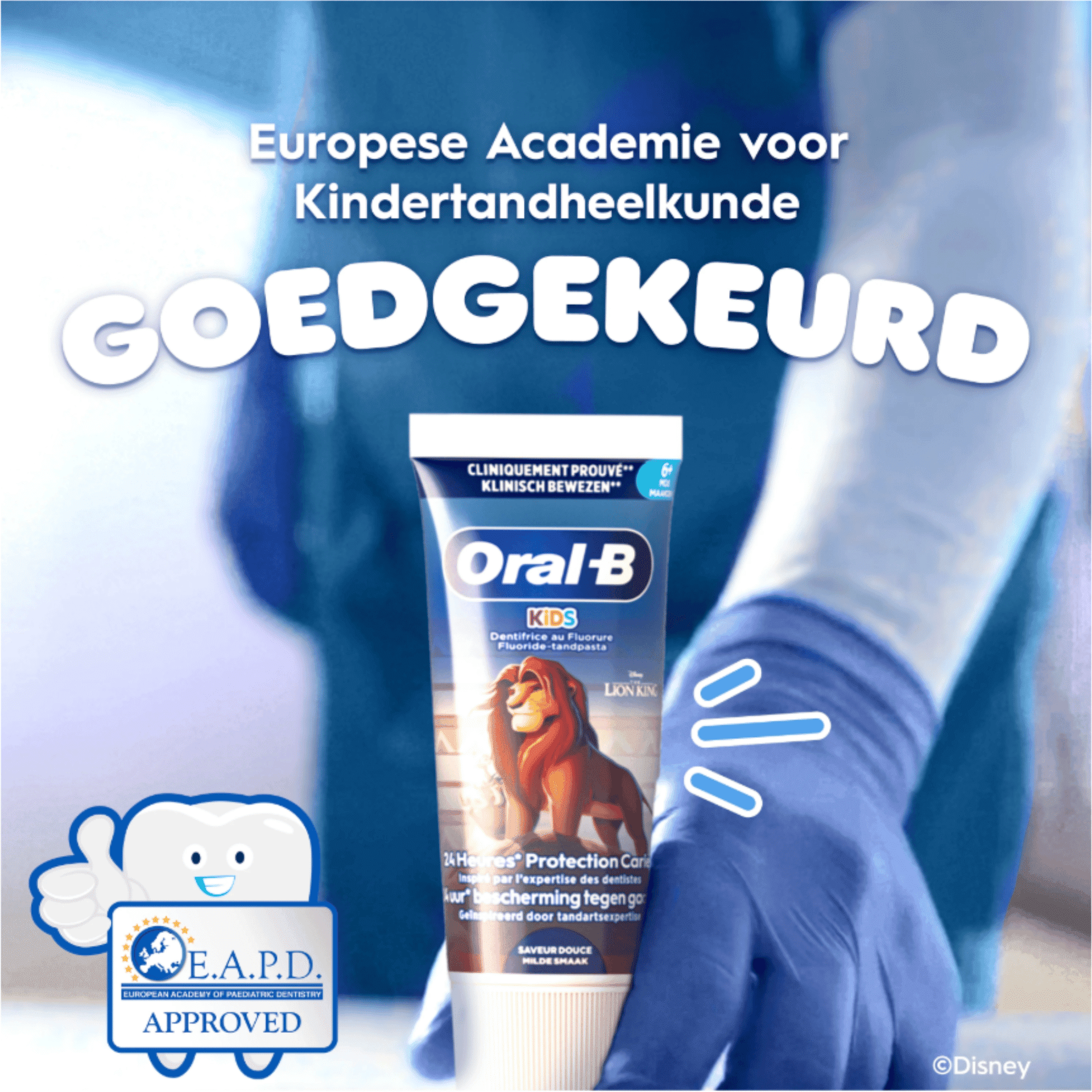 Oral-B Kids Tandpasta +6M Leeuwenkoning Oral-B Kids Tandpasta +6M Leeuwenkoning