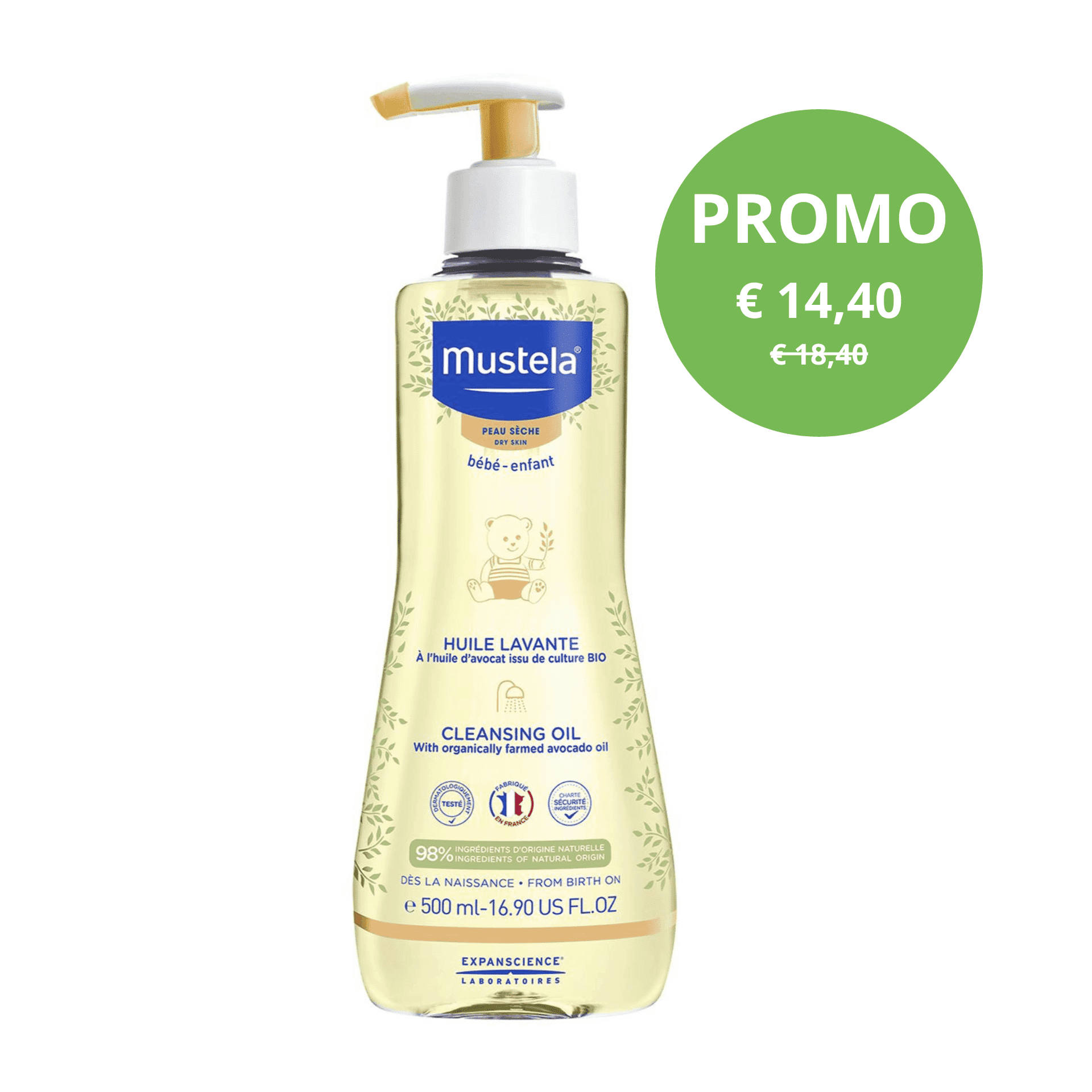Mustela Droge Huid Reinigende Olie Promo*