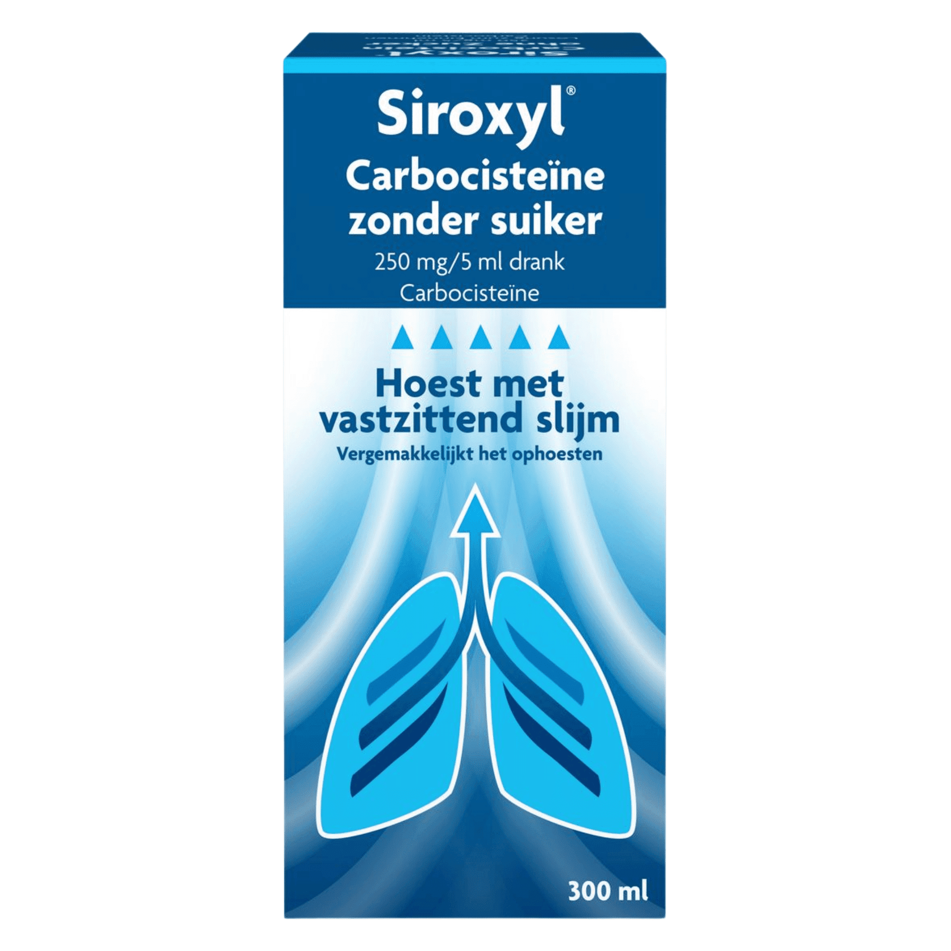 Siroxyl Carbocisteïne zonder Suiker 250 mg/5 ml Siroop