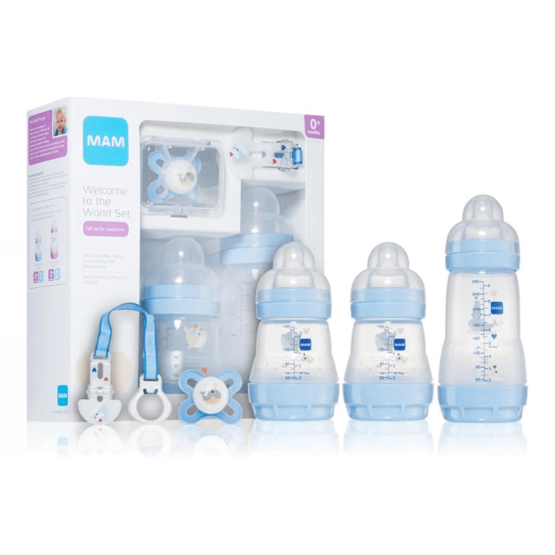 Mam Welcome To The World Pure Set Blue Mam Welcome To The World Pure Set Blue