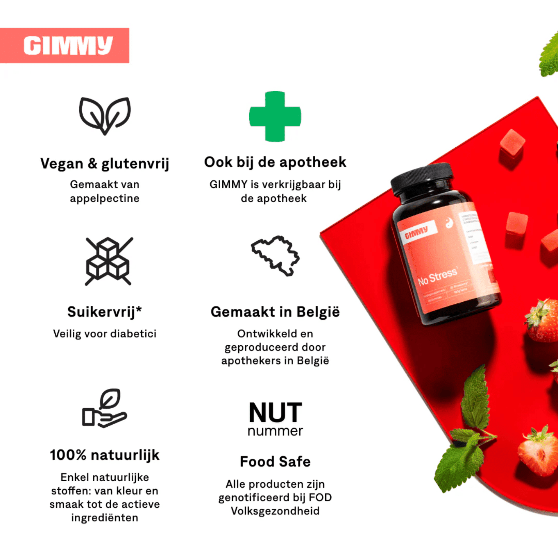 Gimmy No Stress Gommes 60 Gimmy No Stress Gommes 60