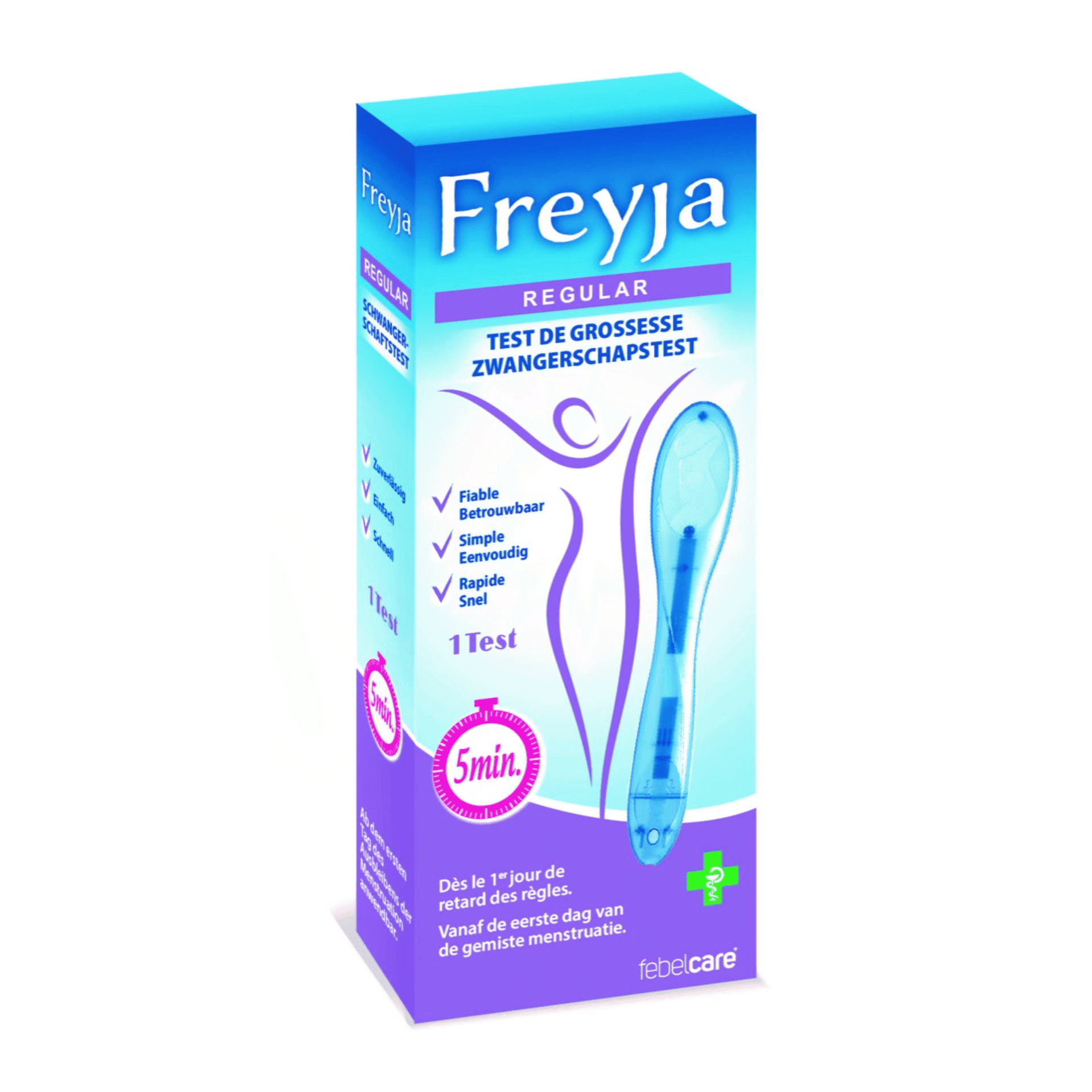 Freyja Zwangerschapstest Regular 1 stuk Freyja Zwangerschapstest Regular 1 stuk