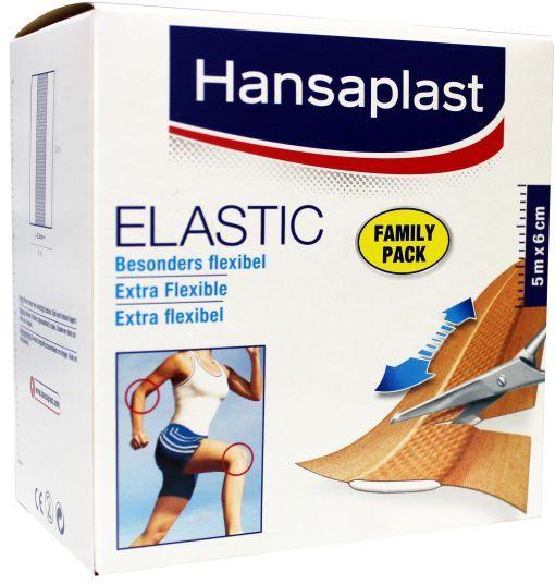 Hansaplast Elastic Family Pack 5 m x 6 cm