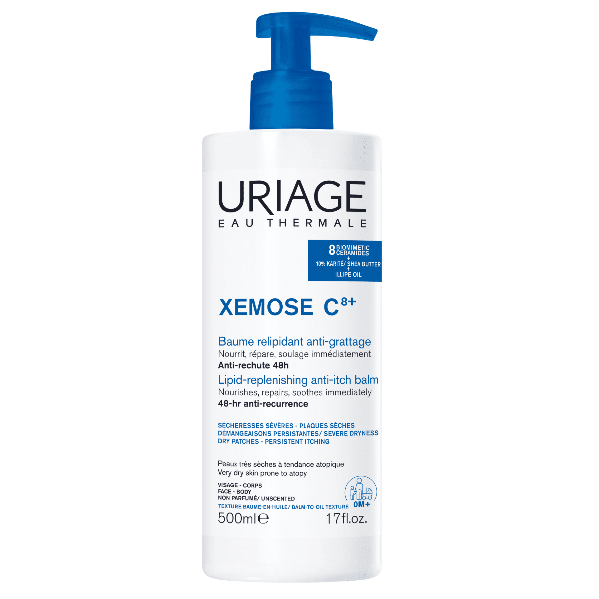 Uriage Xémose C8+ Relipiderende Balsem tegen Krabben Uriage Xémose C8+ Relipiderende Balsem tegen Krabben