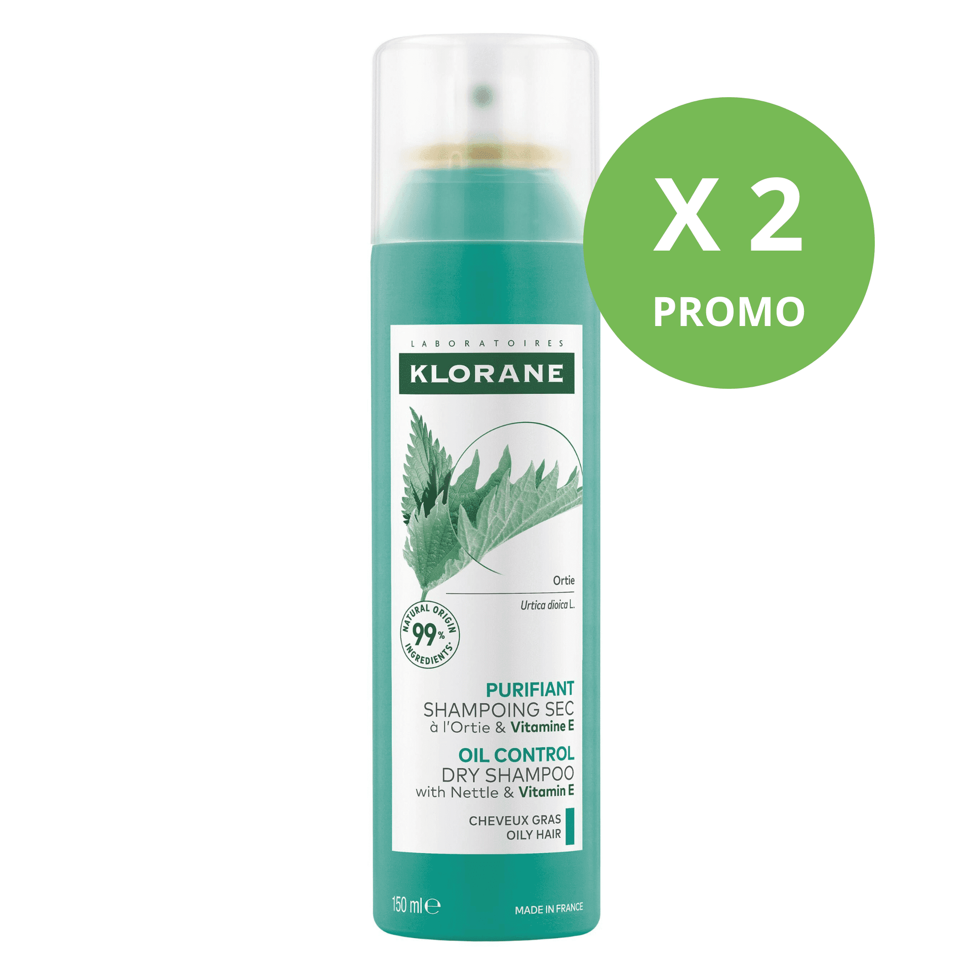 Klorane Brandnetel Zuiverende Droogshampoo