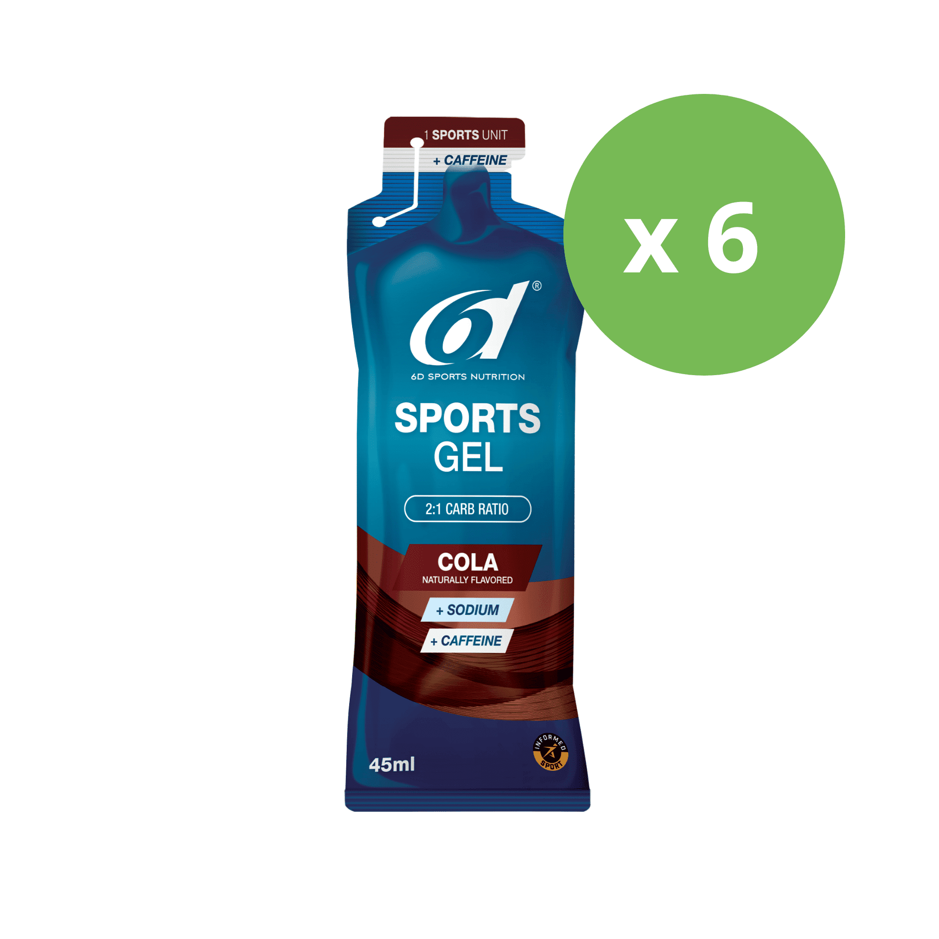 6d Sports Gel Mango 6x45ml 6d Sports Gel Mango 6x45ml