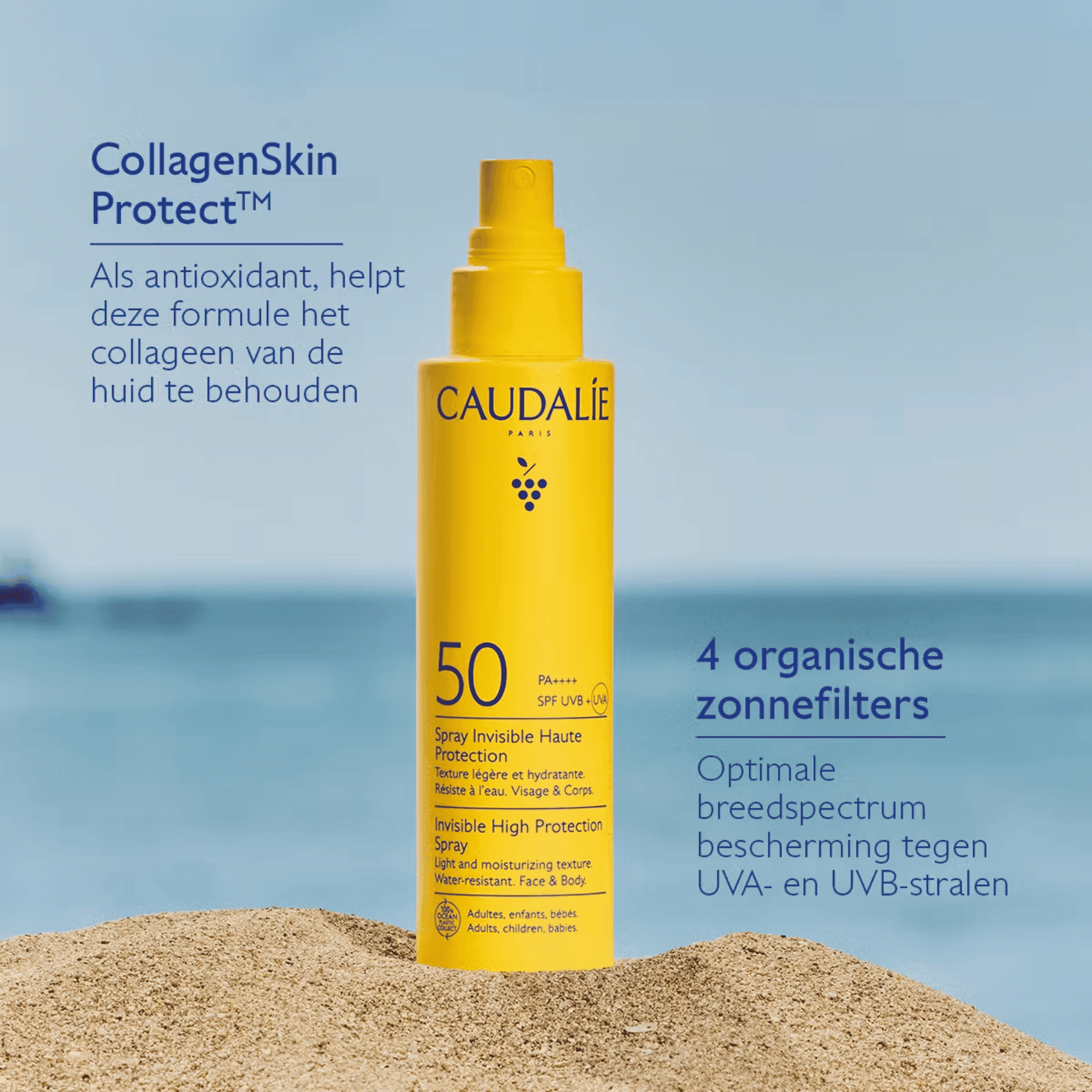 Caudalie Onzichtbare Spray Hoge Bescherming SPF 50 Caudalie Onzichtbare Spray Hoge Bescherming SPF 50