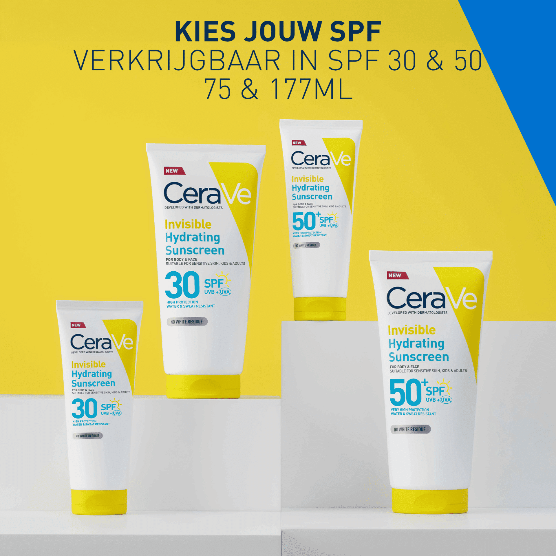 CeraVe Onzichtbare Hydraterende Zonnecrème SPF 50+