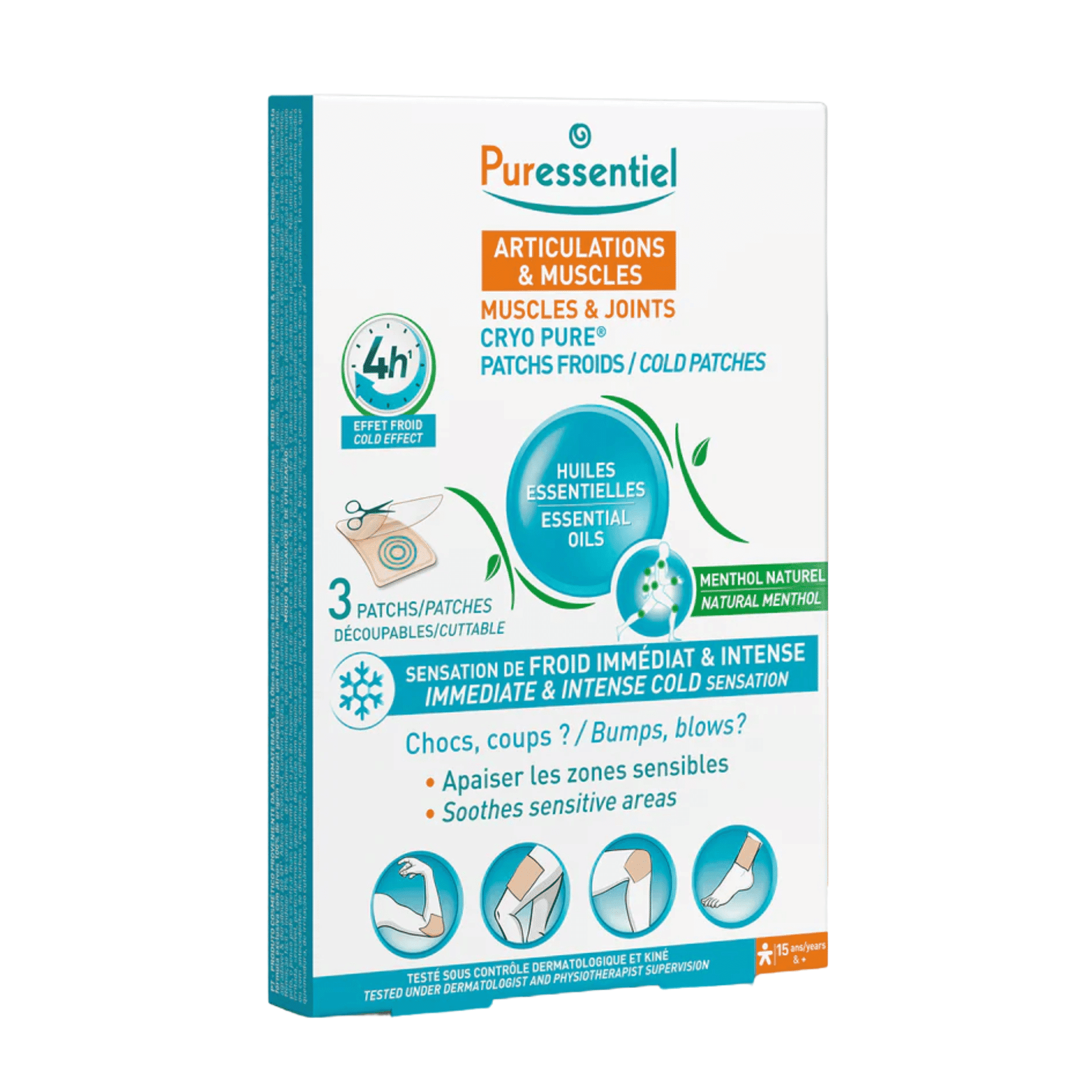 Puressentiel Gewrichten & Spieren Cryo Pure Koude Patches Puressentiel Gewrichten & Spieren Cryo Pure Koude Patches