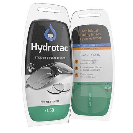 Hydrotac Stick-on Bifocal Lenzen +1.50