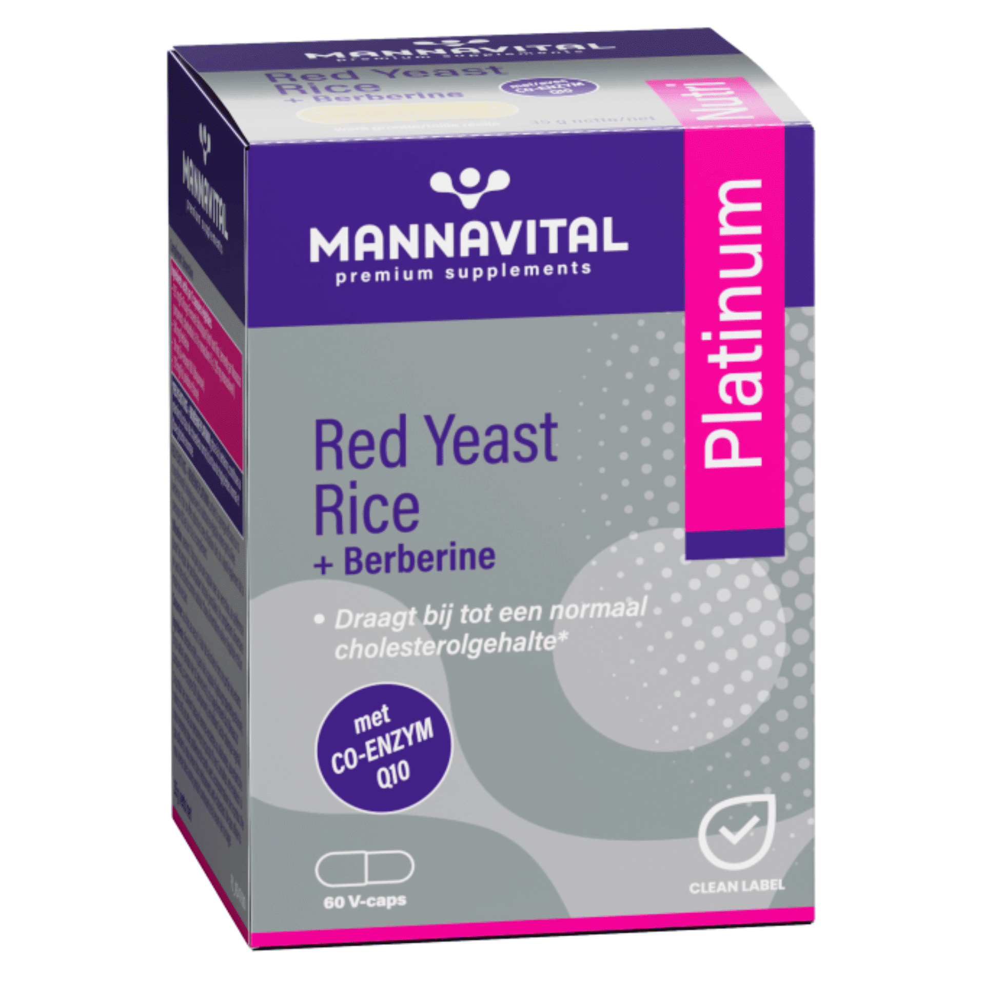 Mannavital Red Yeast Rice+berberine Plat.v-caps 60