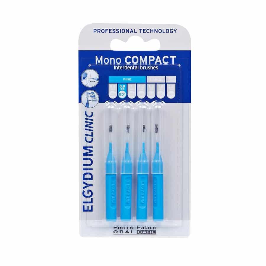 Elgydium Clinic Mono Compact Interdentale Borstel Blauw 0,8 mm