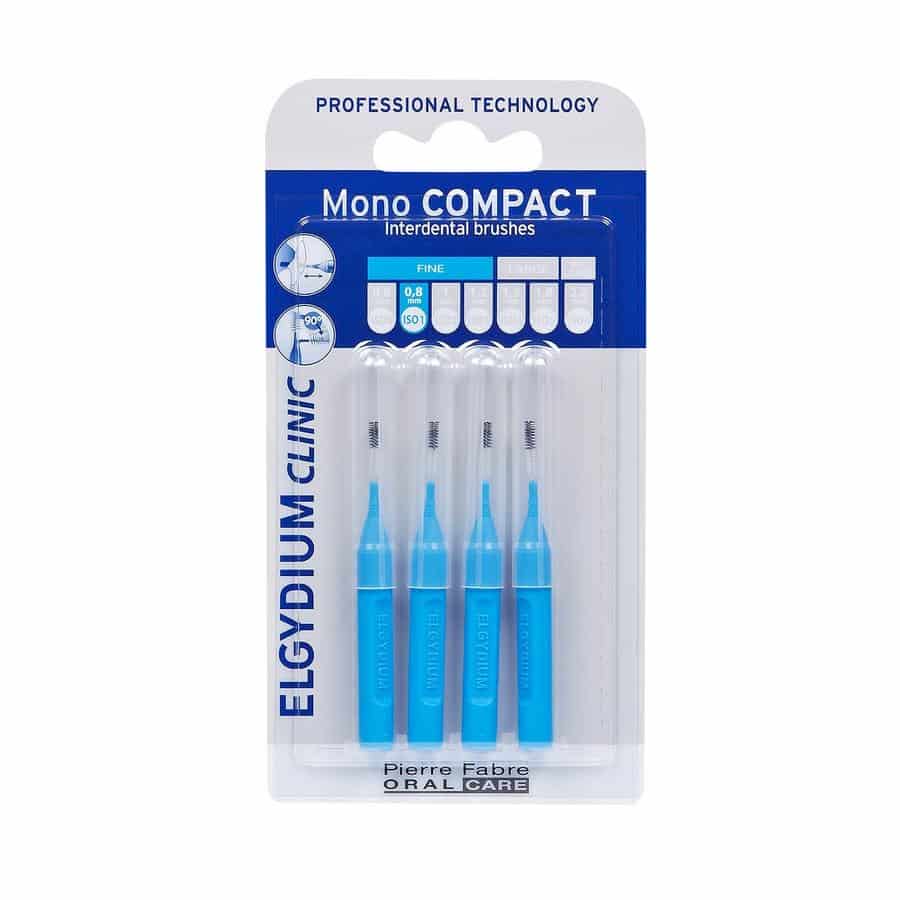 Elgydium Clinic Mono Compact Interdentale Borstel Blauw 0,8 mm Elgydium Clinic Mono Compact Interdentale Borstel Blauw 0,8 mm