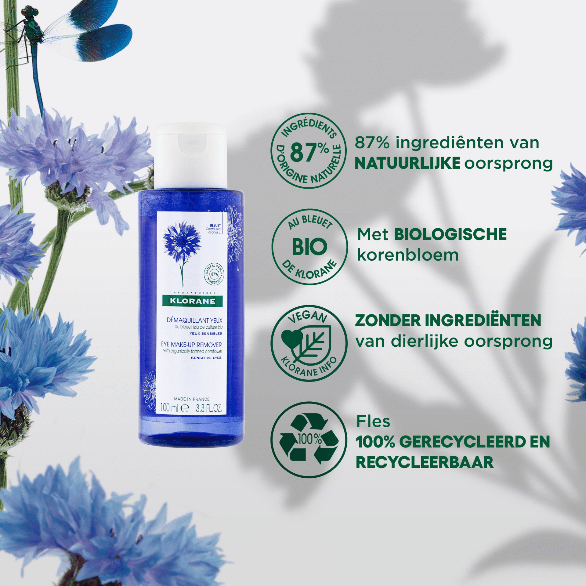 Klorane Korenbloem Oogmake-upremover Klorane Korenbloem Oogmake-upremover