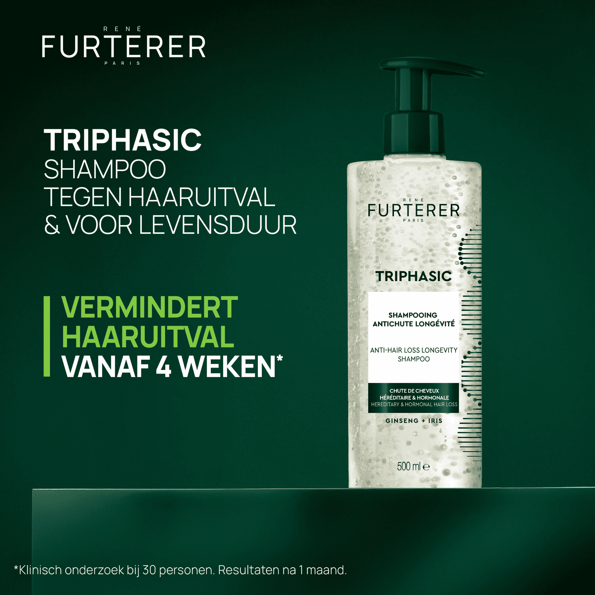 René Furterer Triphasic Shampoo tegen Haaruitval met Langdurige Werking