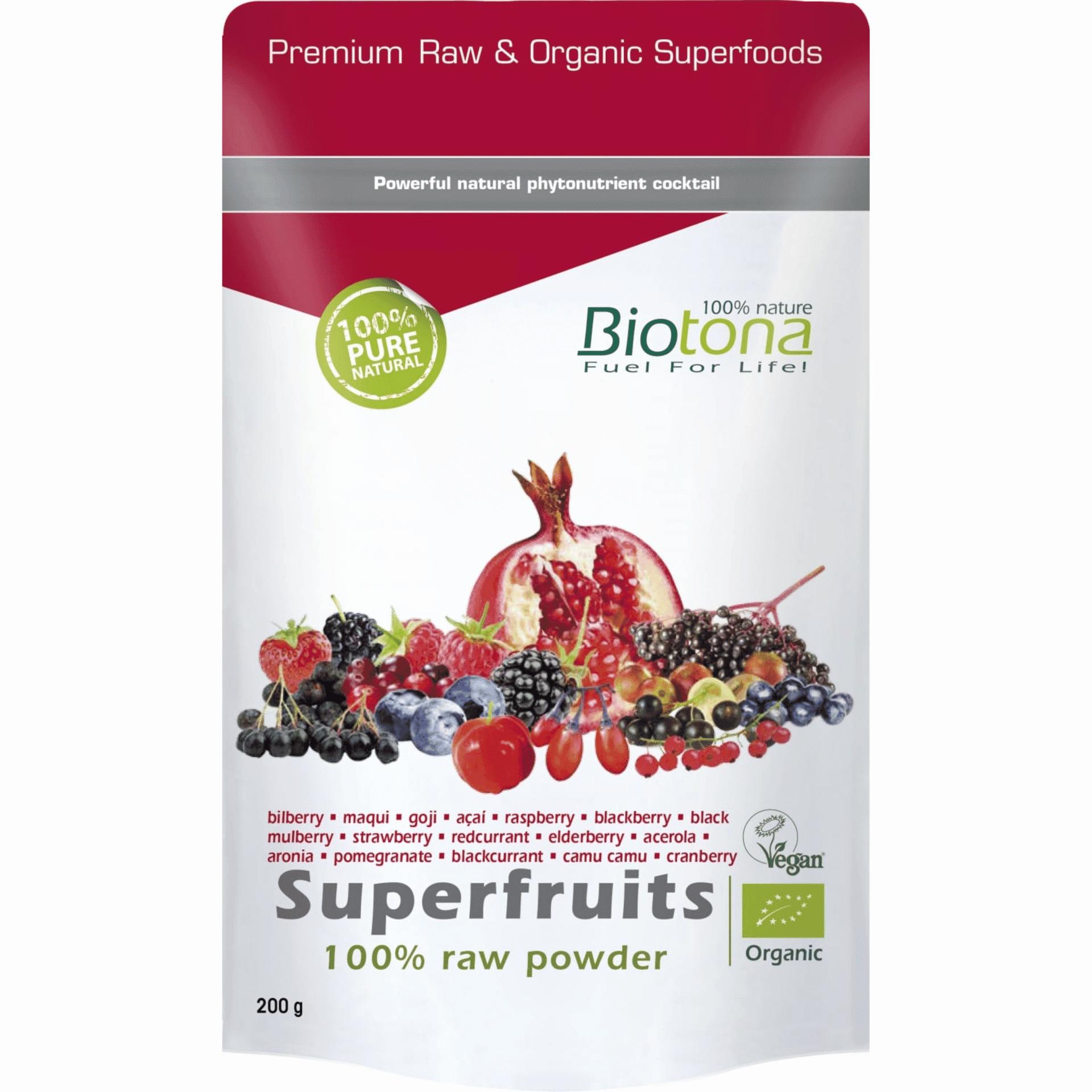 Biotona Superfruits Raw Powder 200 g Biotona Superfruits Raw Powder 200 g