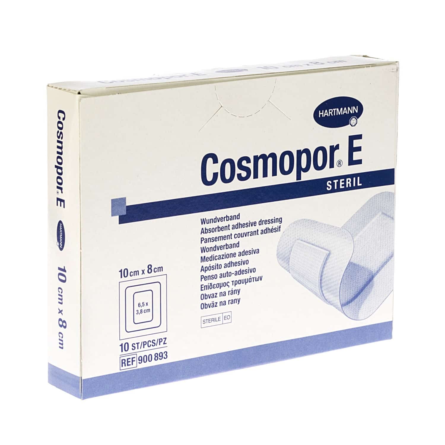 Hartmann Cosmopor E Verband Steriel 10 x 8 cm Hartmann Cosmopor E Verband Steriel 10 x 8 cm