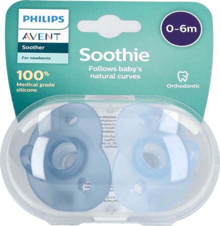 Philips Avent Sucette +0m Soothie Boy 2 Philips Avent Sucette +0m Soothie Boy 2
