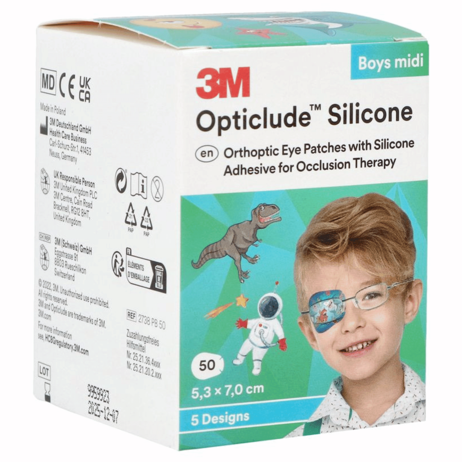 Opticlude Silicone Oogpleister Jongen Midi