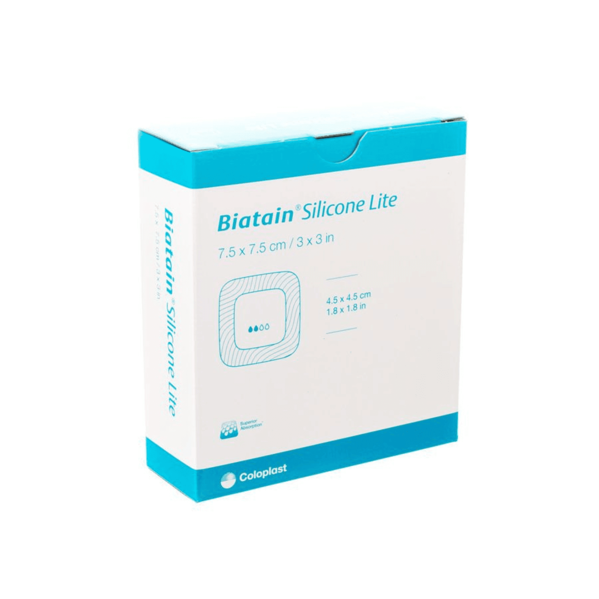 Coloplast Biatain Silicone Lite Schuimverband 7,5 x 7,5 cm