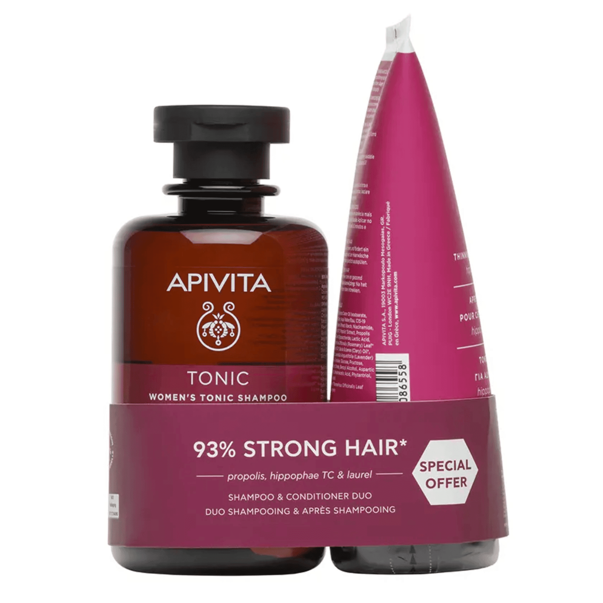 Apivita Duo Women Tonic Sh 250ml&conditioner 150ml