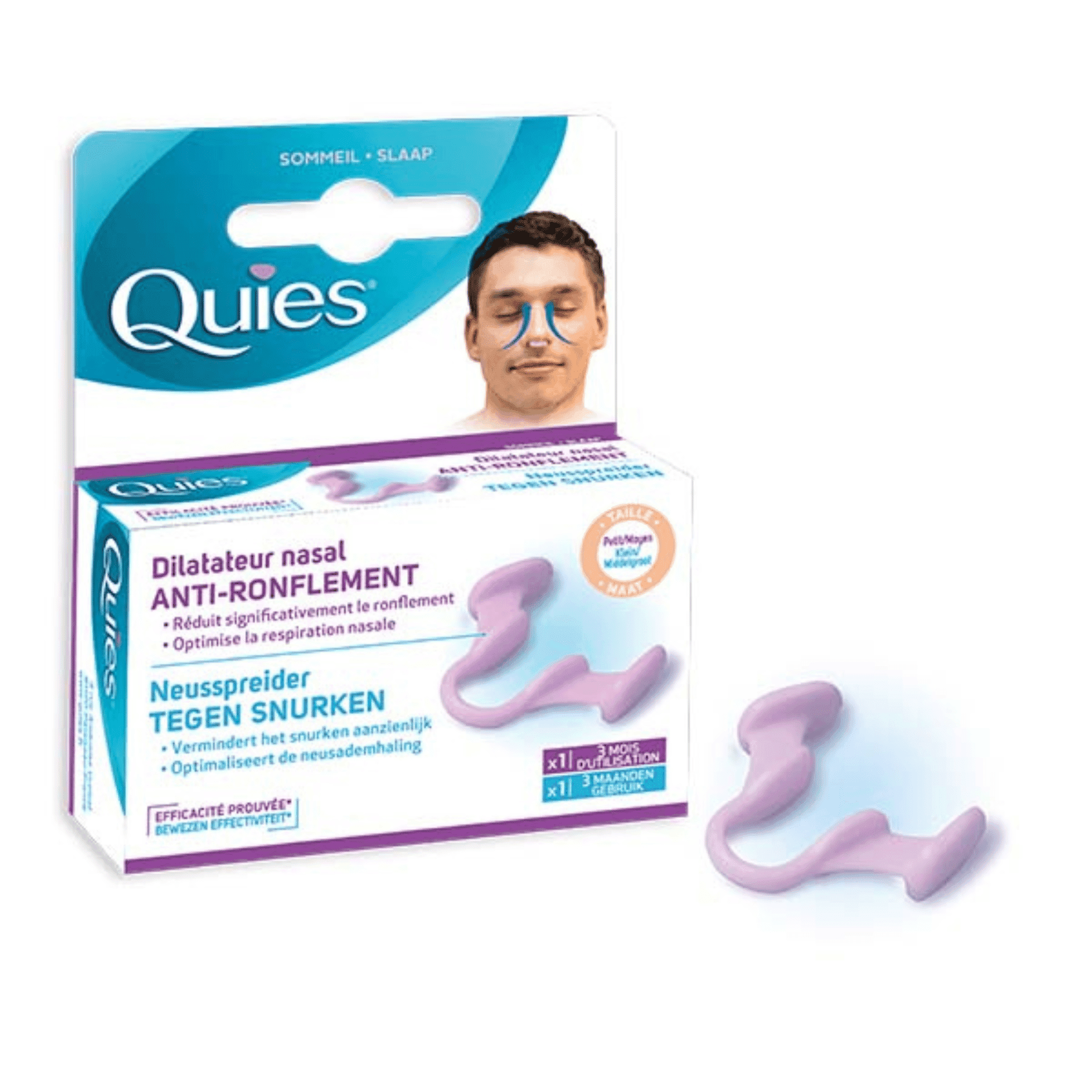 Quies Neusspreider tegen Snurken Klein Quies Neusspreider tegen Snurken Klein