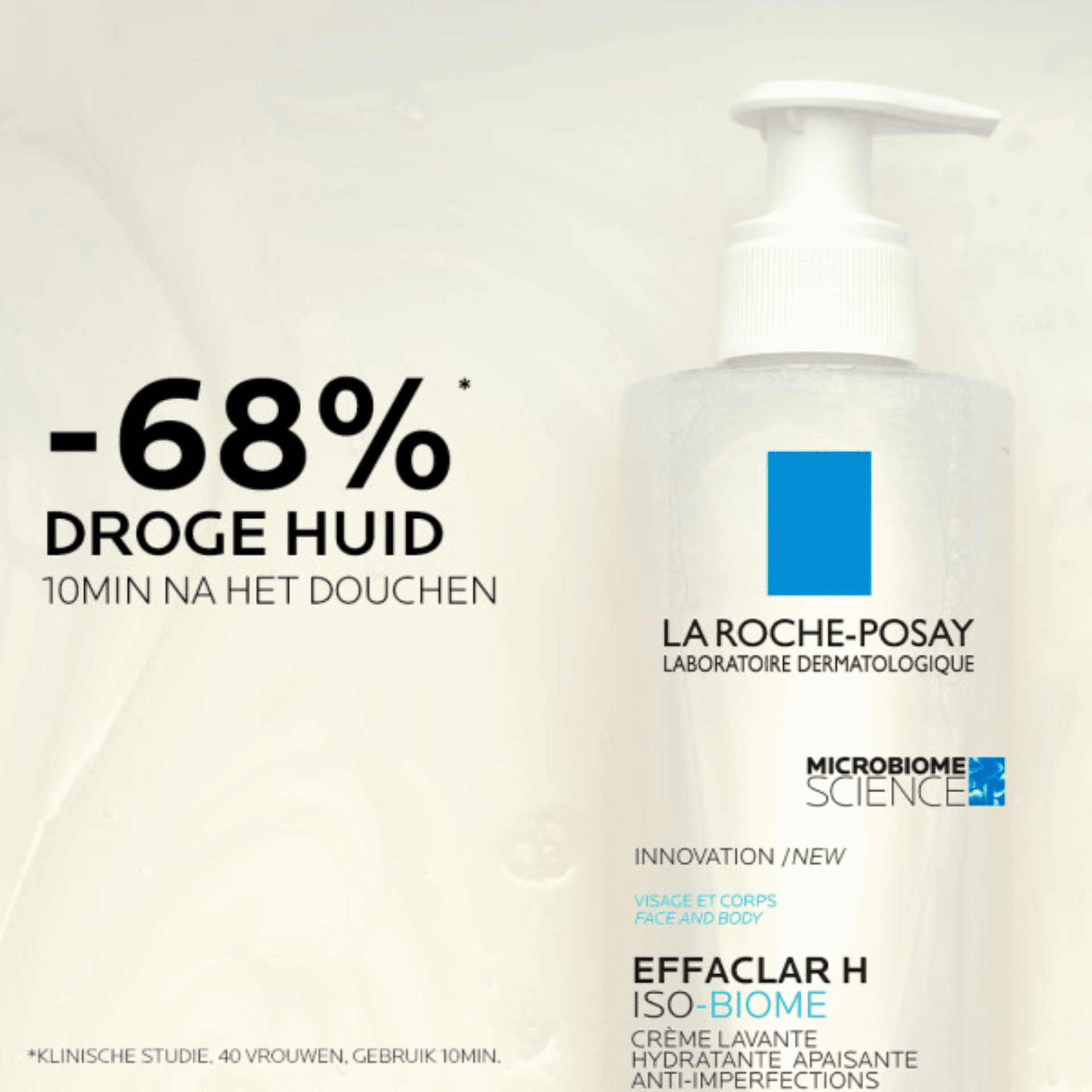 La Roche-Posay Effaclar H Iso-Biome Reinigingscrème La Roche-Posay Effaclar H Iso-Biome Reinigingscrème