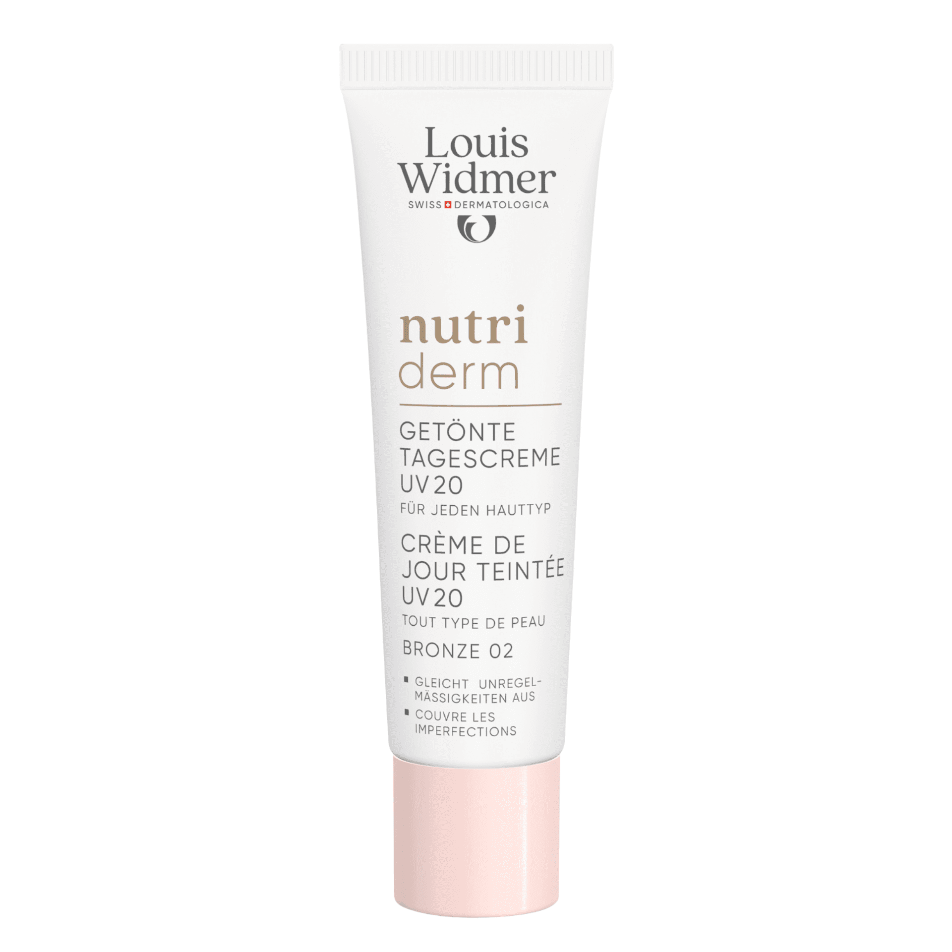 Louis Widmer Nutriderm Getinte Dagcrème UV 20 Bronze 02 Louis Widmer Nutriderm Getinte Dagcrème UV 20 Bronze 02