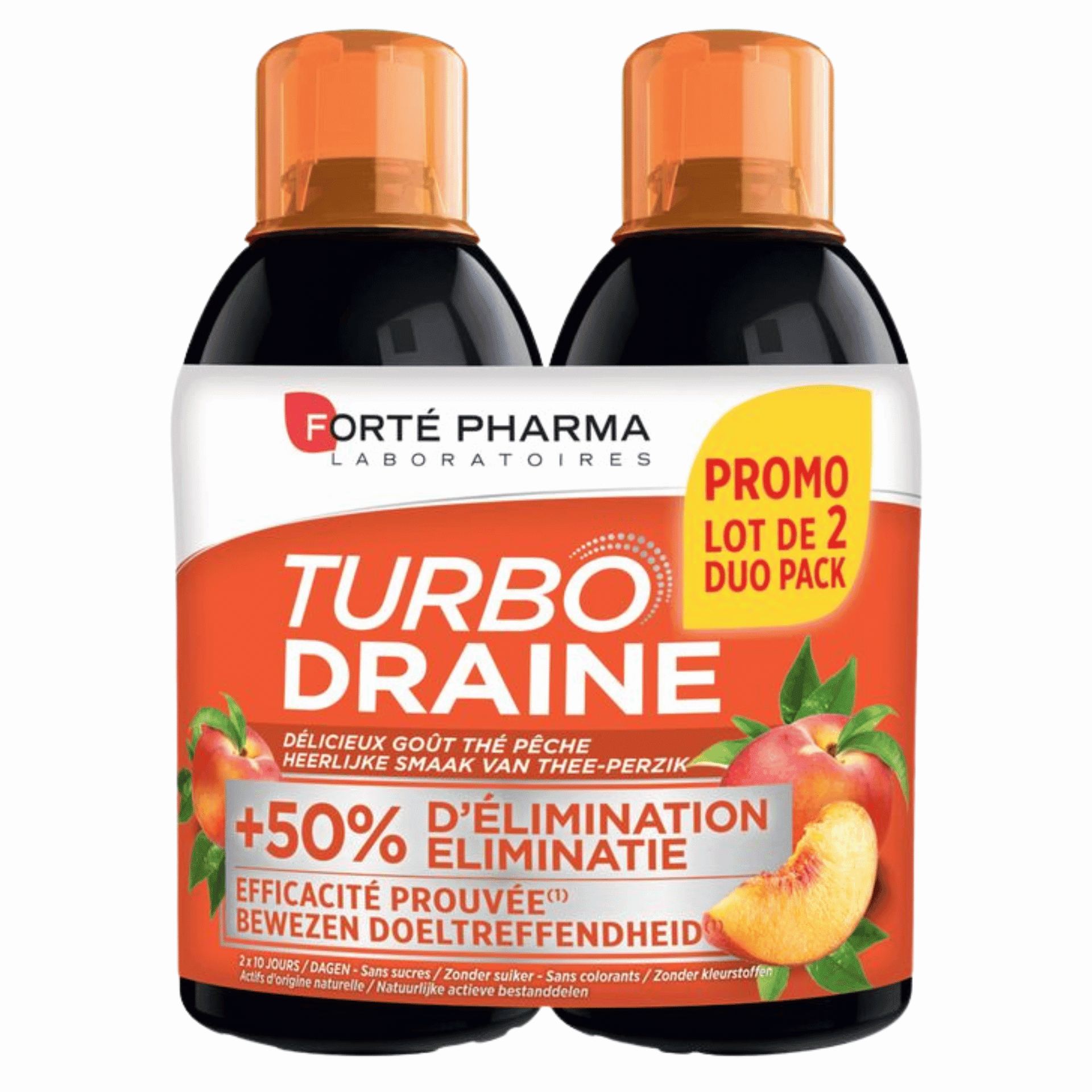 Forte Pharma Turbodraine The Vert-Pêche Duo Promo*