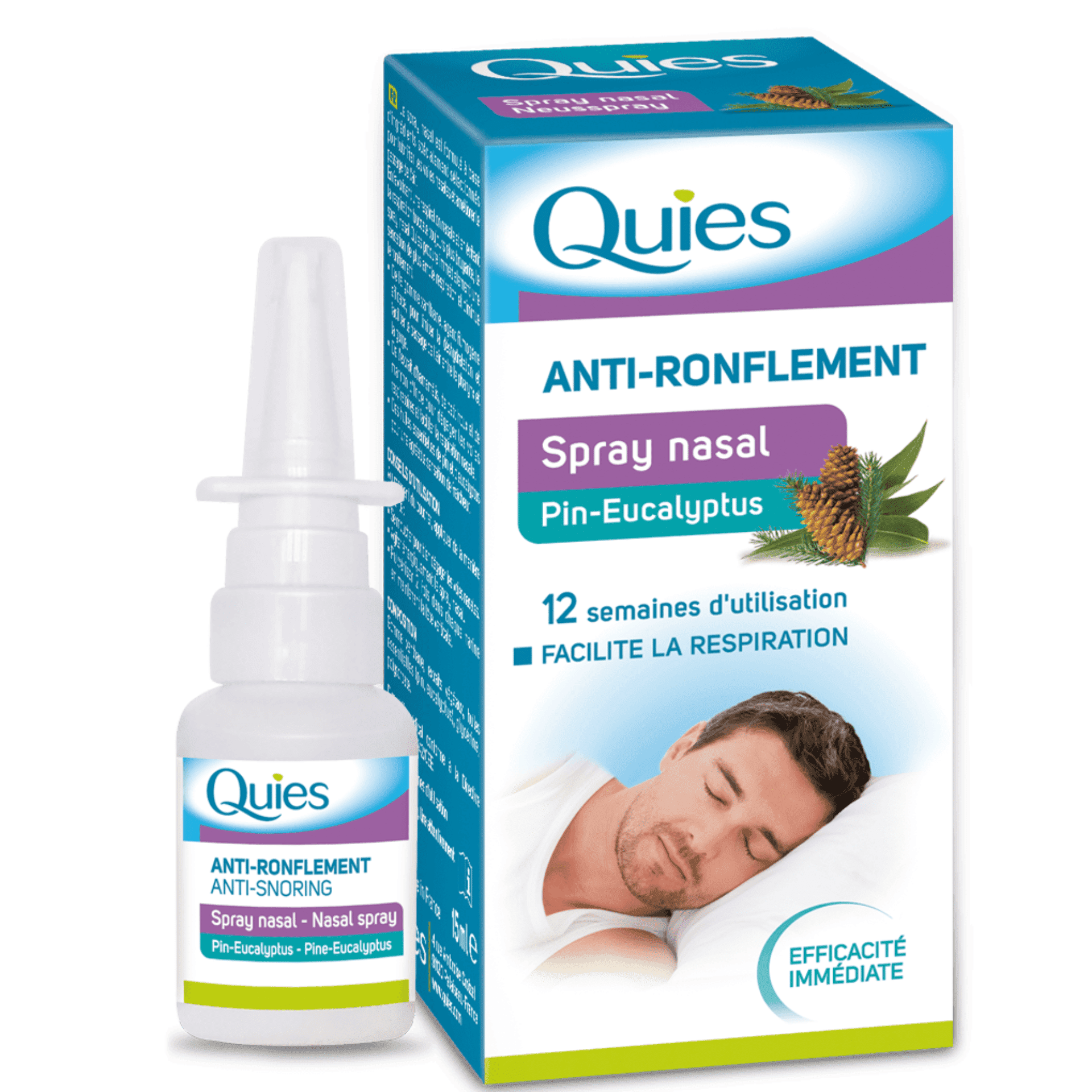 Quies Neusspray tegen Snurken 15 ml Quies Neusspray tegen Snurken 15 ml