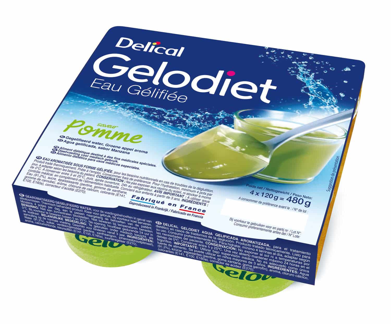 Delical Gelodiet Gesuikerd Gelwater Groene Appel Delical Gelodiet Gesuikerd Gelwater Groene Appel
