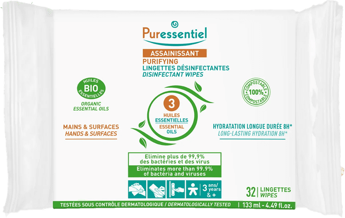 Puressentiel Zuiverende Desinfecterende Doekjes Puressentiel Zuiverende Desinfecterende Doekjes