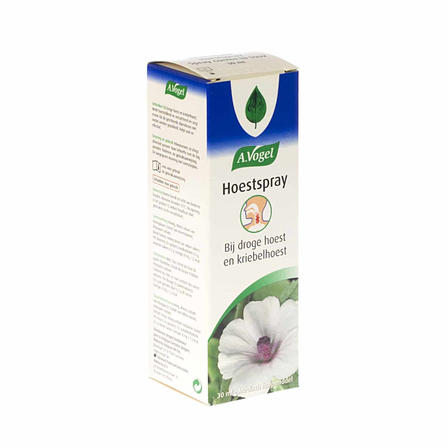 A. Vogel Hoestspray Droge Hoest-Kriebelhoest A. Vogel Hoestspray Droge Hoest-Kriebelhoest
