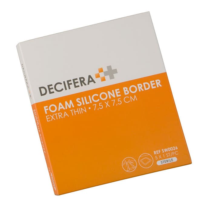 Decifera Foam Silicone Border Extra Thin 7,5x7,5cm