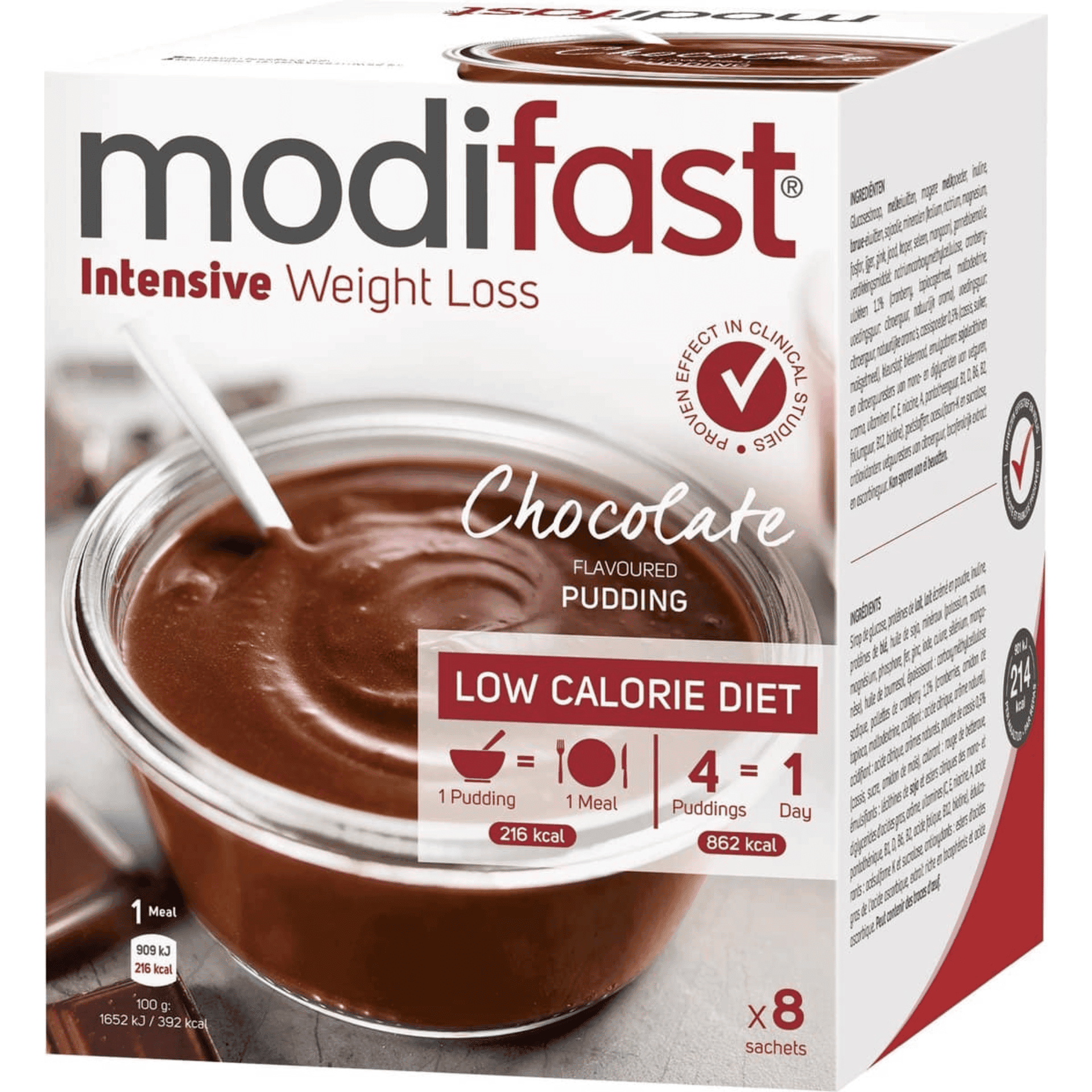 Modifast Intensive Chocoladepudding 8 x 55 g