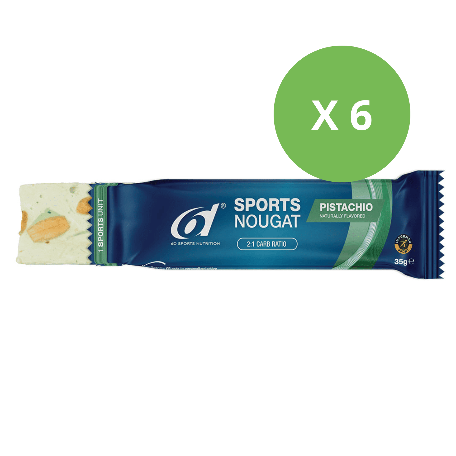 6d Sports Nougat 6 x 35 g