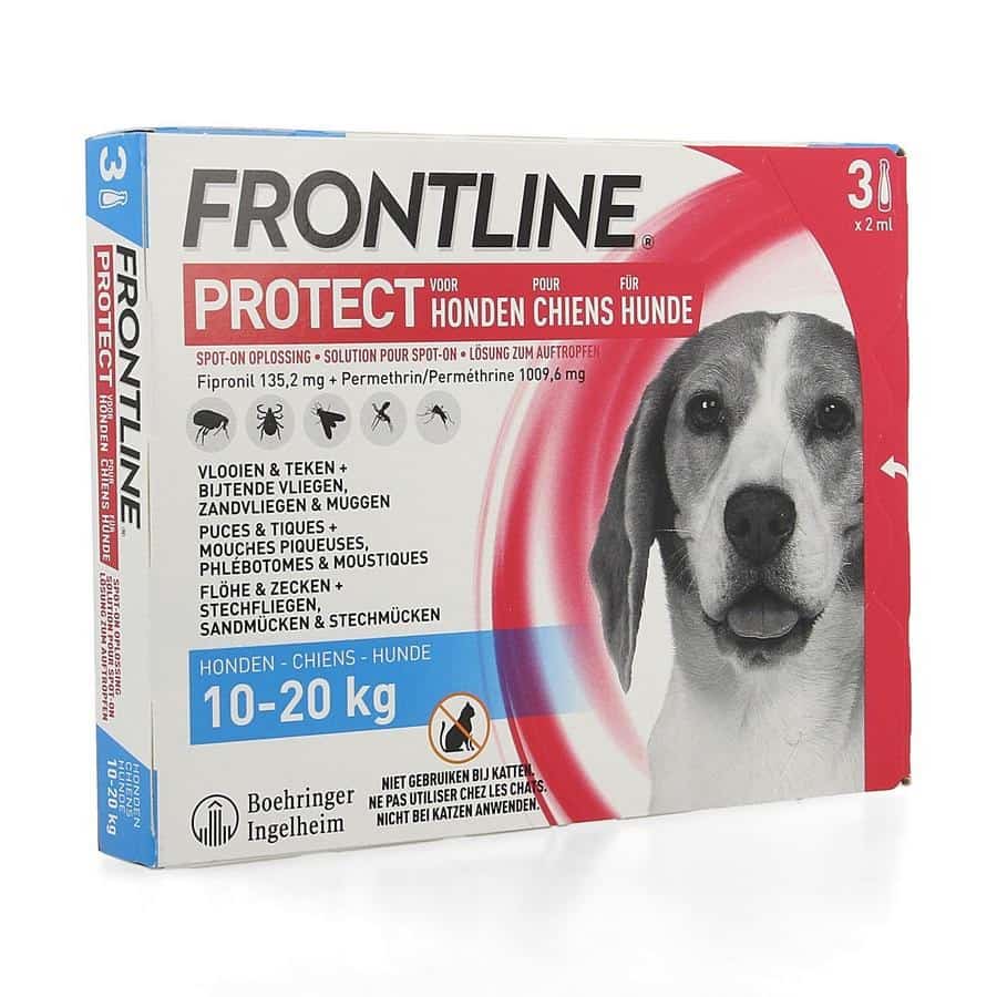 Drama vrijheid grijs Frontline Protect Spot-On Hond 10-20 kg 3 x 2 ml - online bestellen |  Optiphar