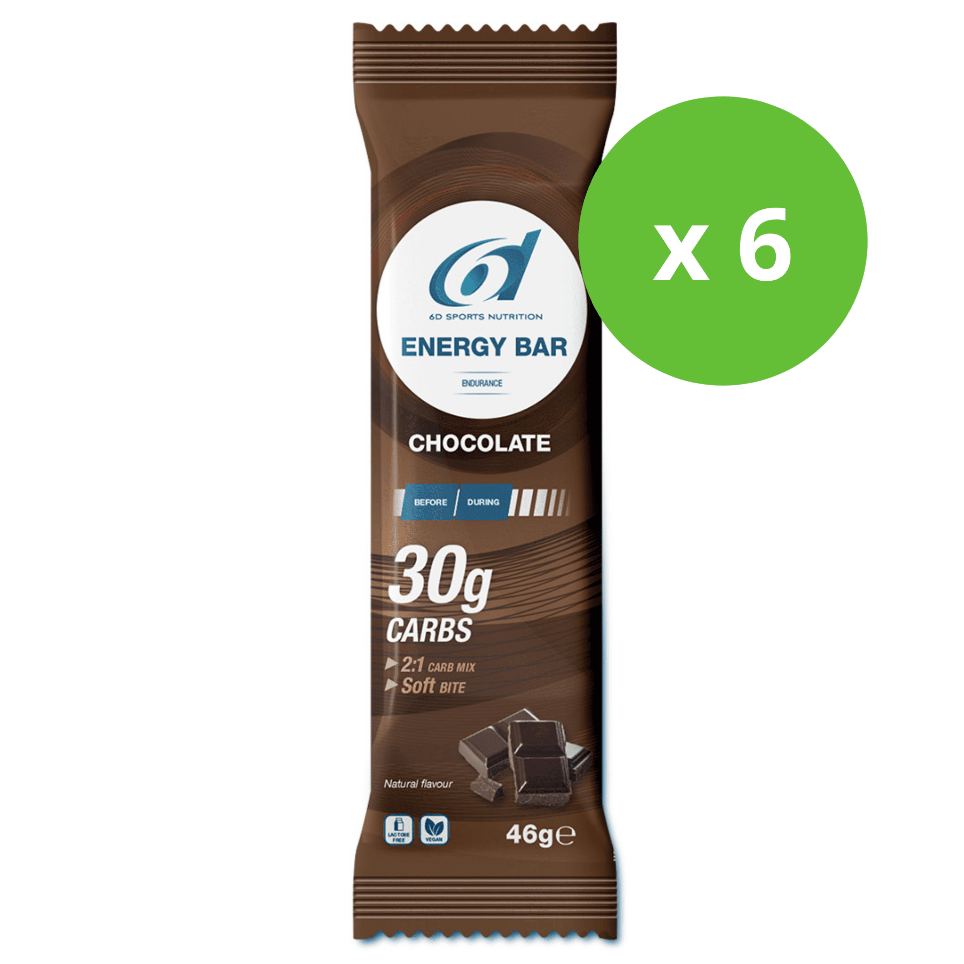 6d Energy Bar Chocolate 46g