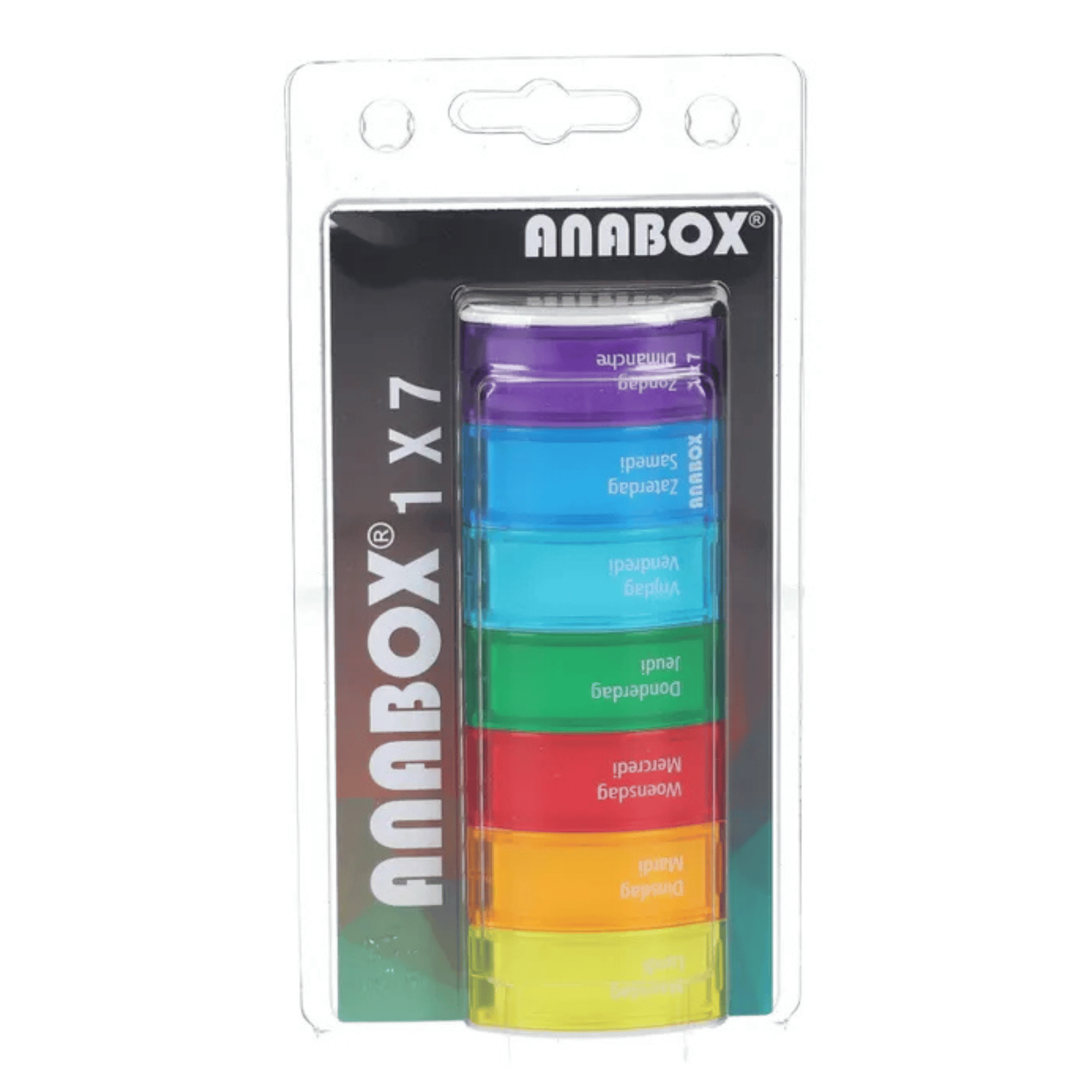 Anabox 7-In-1 Rainbow Pillendoos