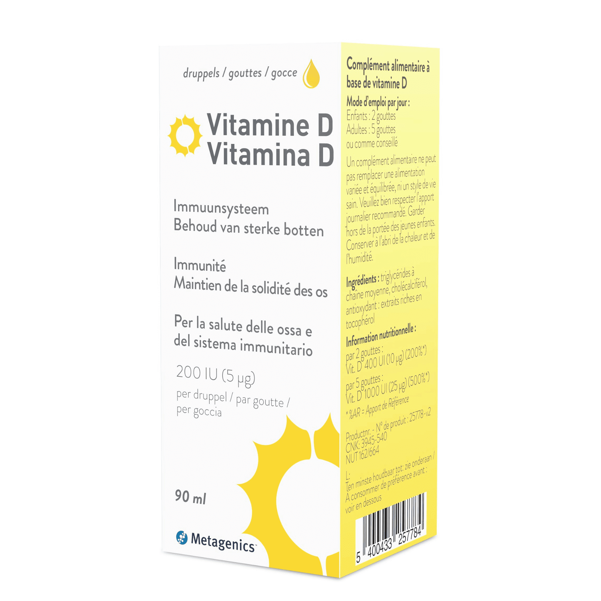 Vitamine D 200 IU