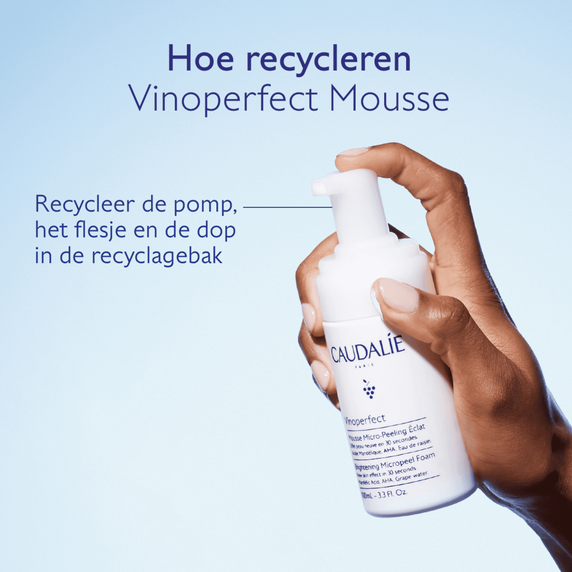 Caudalie Vinoperfect Mousse Micro-peel.eclat 100ml