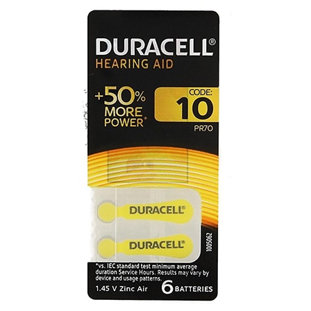 Duracell Hearing Aid-batterijen EasyTab 10 Duracell Hearing Aid-batterijen EasyTab 10
