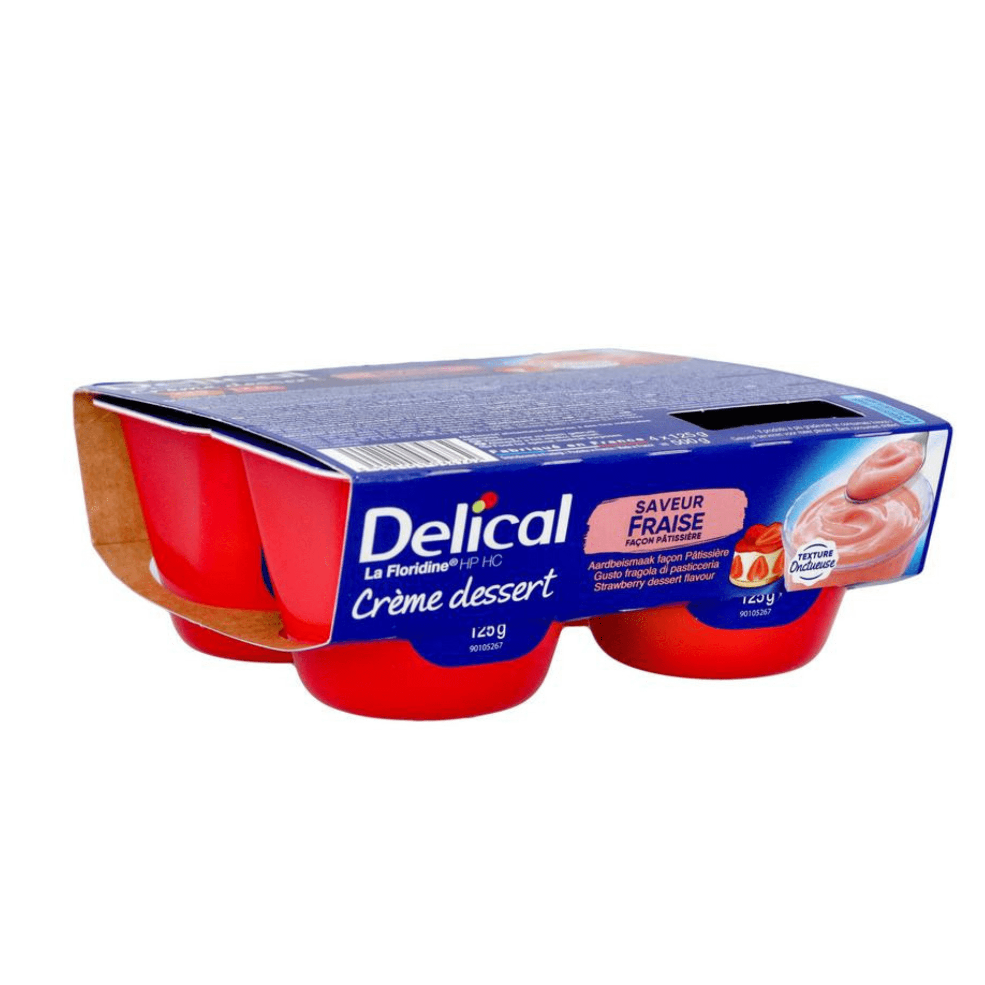 Delical Crème Dessert La Floridine Aardbei 