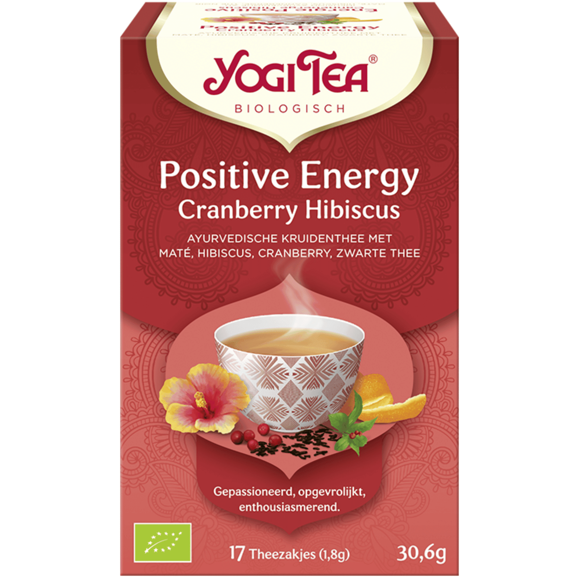 Yogi Tea Cranberry Hibiscus Thee 17 zakjes